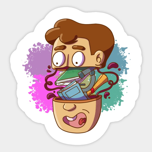 student Sticker by Diego Côrtes